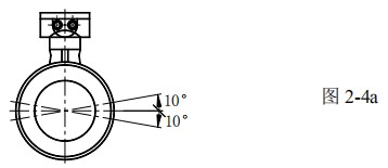dn100电磁流量计测量电*安装方向图