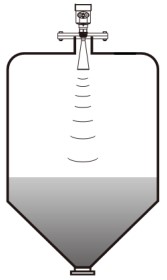 沥青雷达液位计锥形罐安装示意图