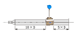 压缩气体计量表直管段安装要求示意图二