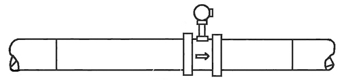 dn800涡街流量计焊接法兰安装示意图二